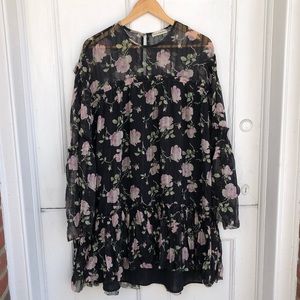Ulla Johnson rose short black dress